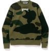 Bape Giant 1st Camo Wide Crewneck Crewneck